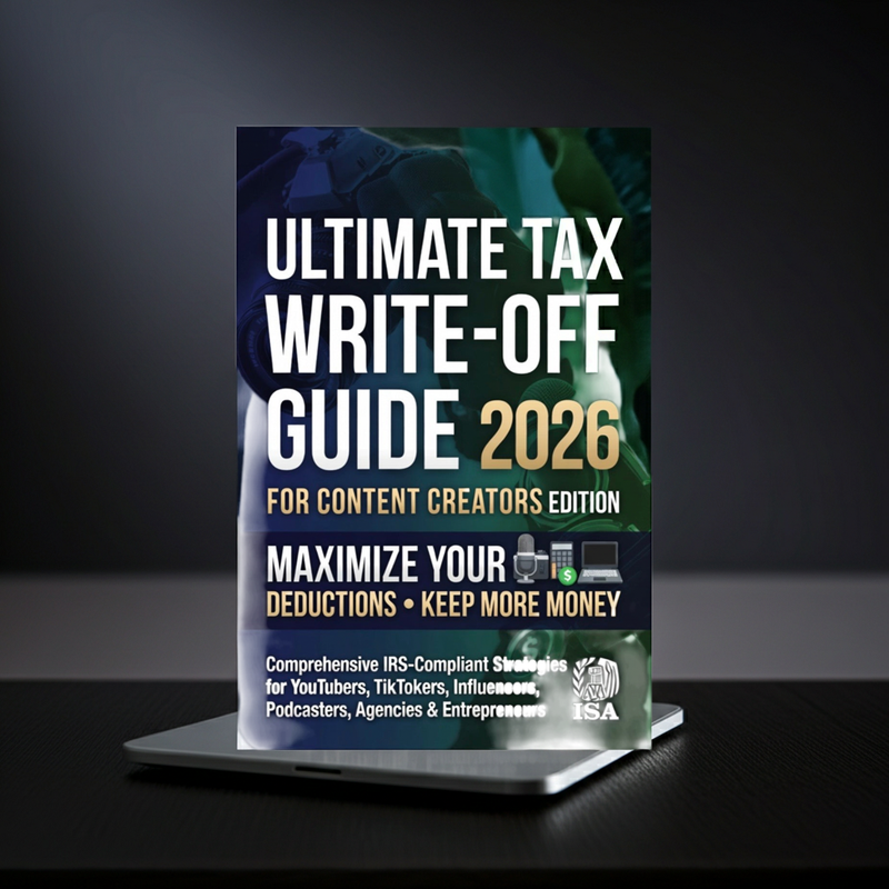 Ultimate Tax Write-Off Guide 2026 — Content Creators Edition